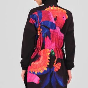 Black Burkini featuring colourful design
