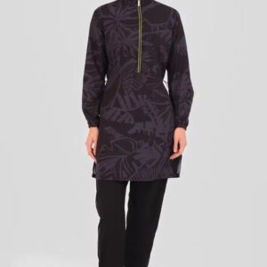 Black Burkini with Design Top