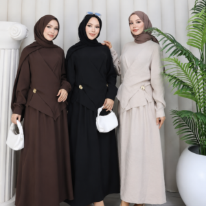 Cross Wrap Modest Two Piece Set