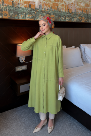 Luna Button-Front Maxi Tunic