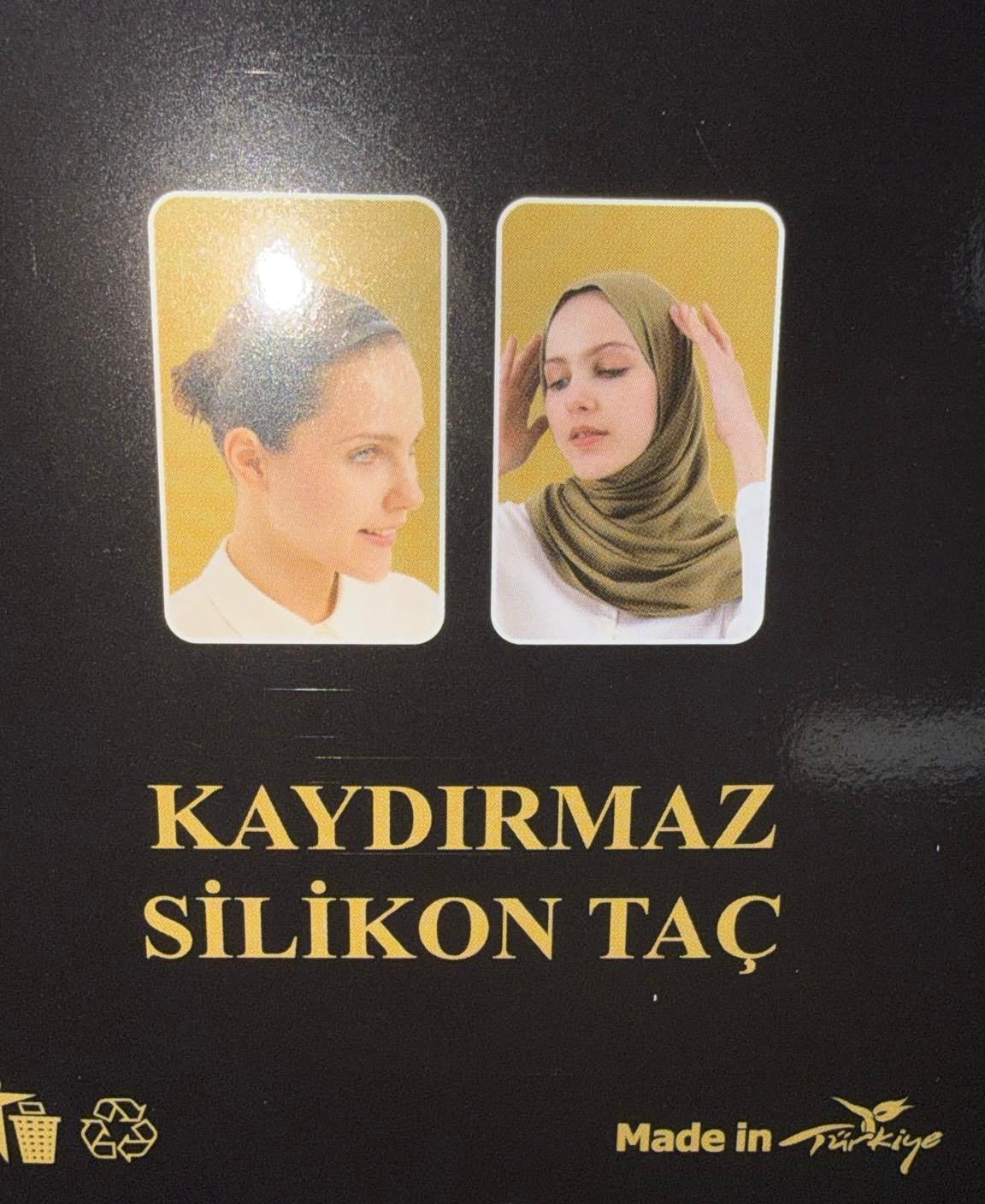 Non-Slip Silicone Hijab Crown Headband - Image 3