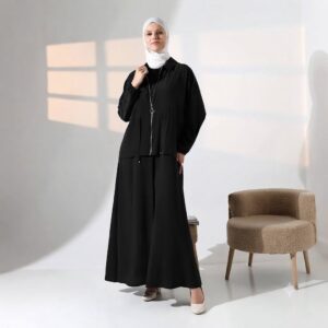 Viscose Dress & Jacket Set – Elegant Modest Wear Two-Piece Set