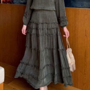 Ruffle Detail Skirt Set