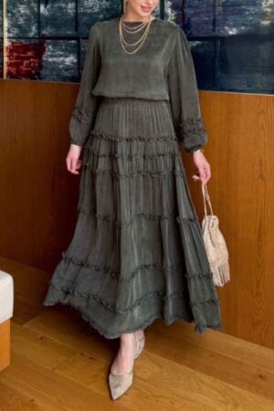 Ruffle Detail Skirt Set