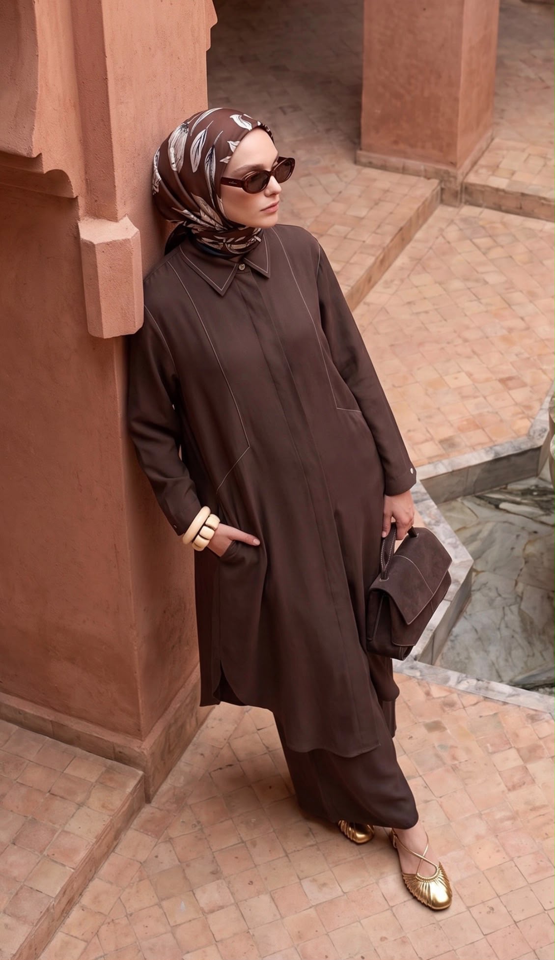 Minimalist Longline Tunic & Pants Set - Image 2