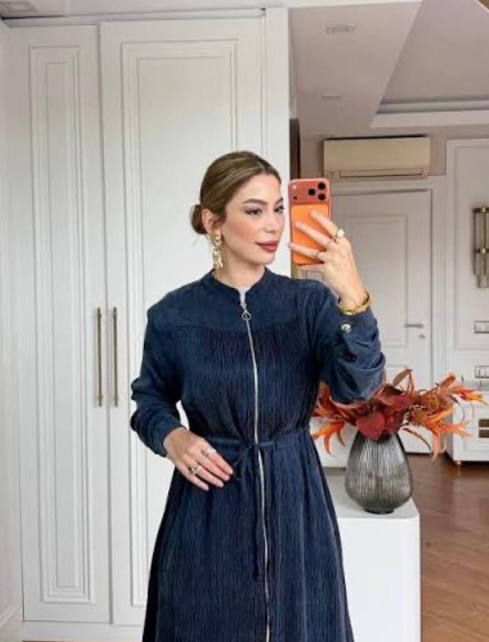Silk Cupra Long Zip-Up Tie-Waist Jacket & Pants Set - Image 2