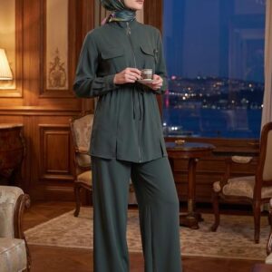 Luna Zip-Front Modest Two-Piece Set