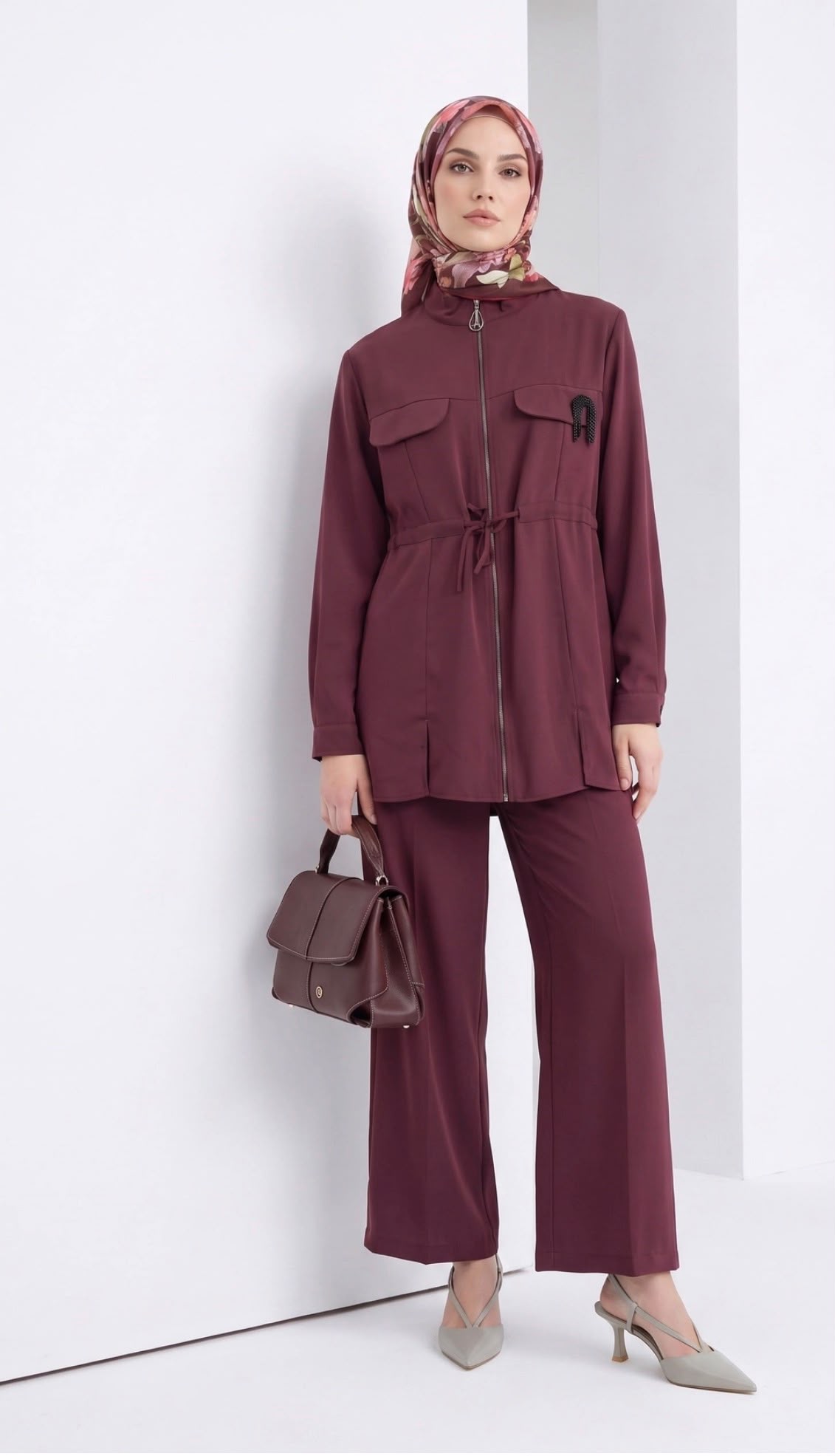Luna Zip-Front Modest Two-Piece Set - Image 7