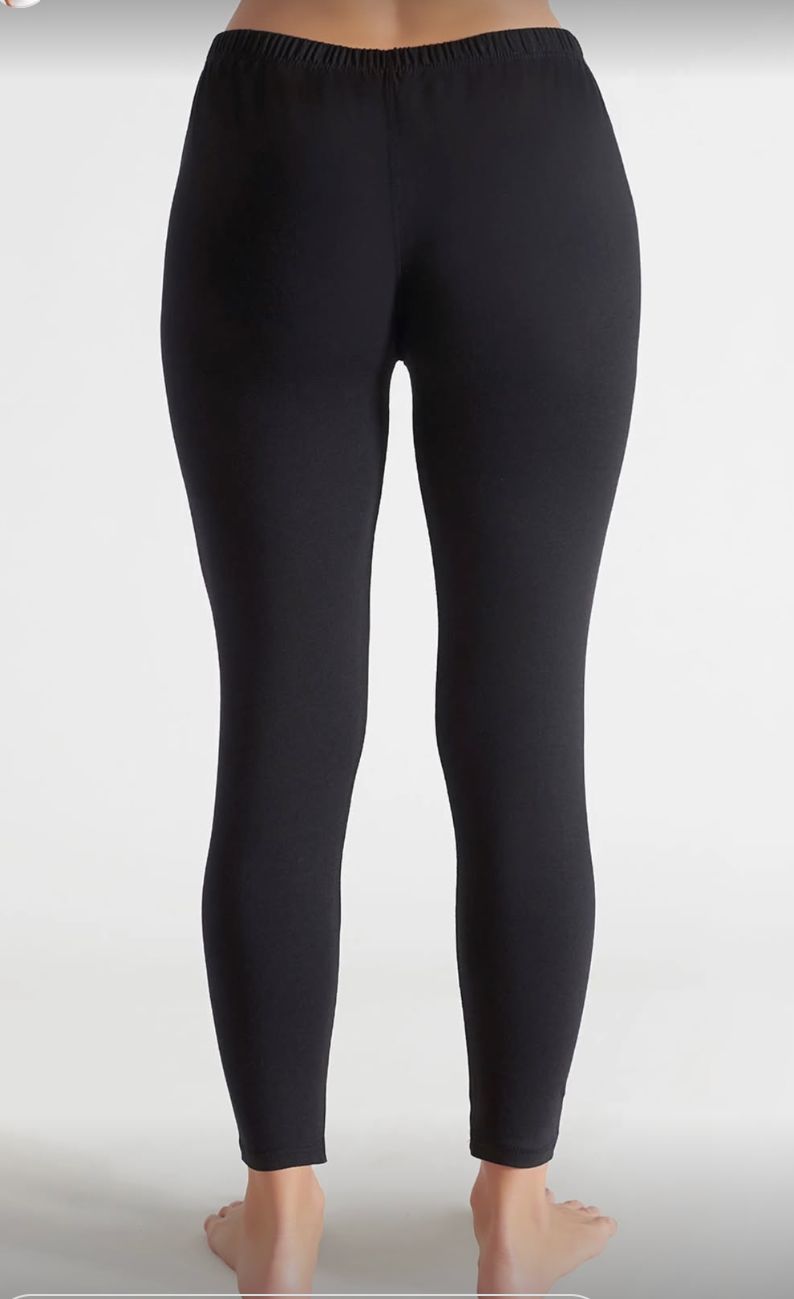 Modal Cotton-Blend Maxi-Length Leggings – Black & White - Image 2