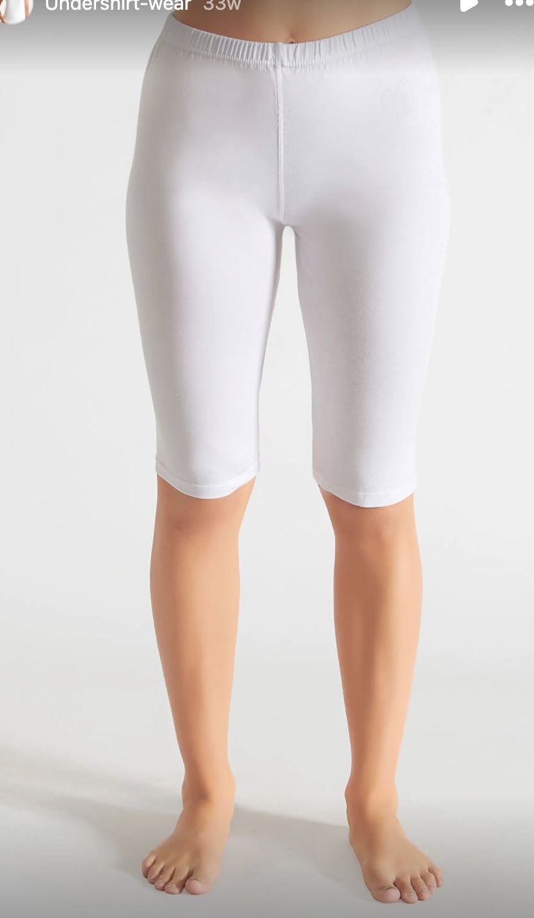 Modal Cotton-Blend Short Leggings – Black & White - Image 2