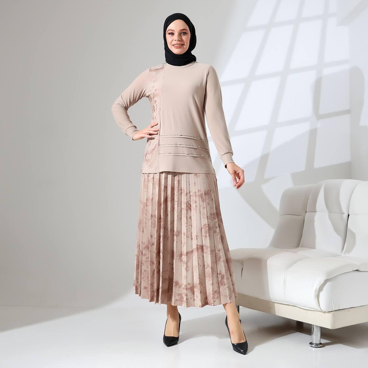 Detail Skirt Set