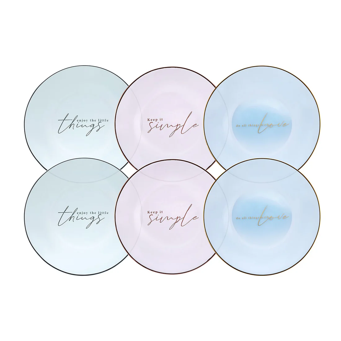 KARACA SIMPLE 19 CM 6-PIECE SET, MULTICOLOR