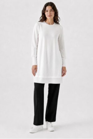 Chiffon Hem Tunic