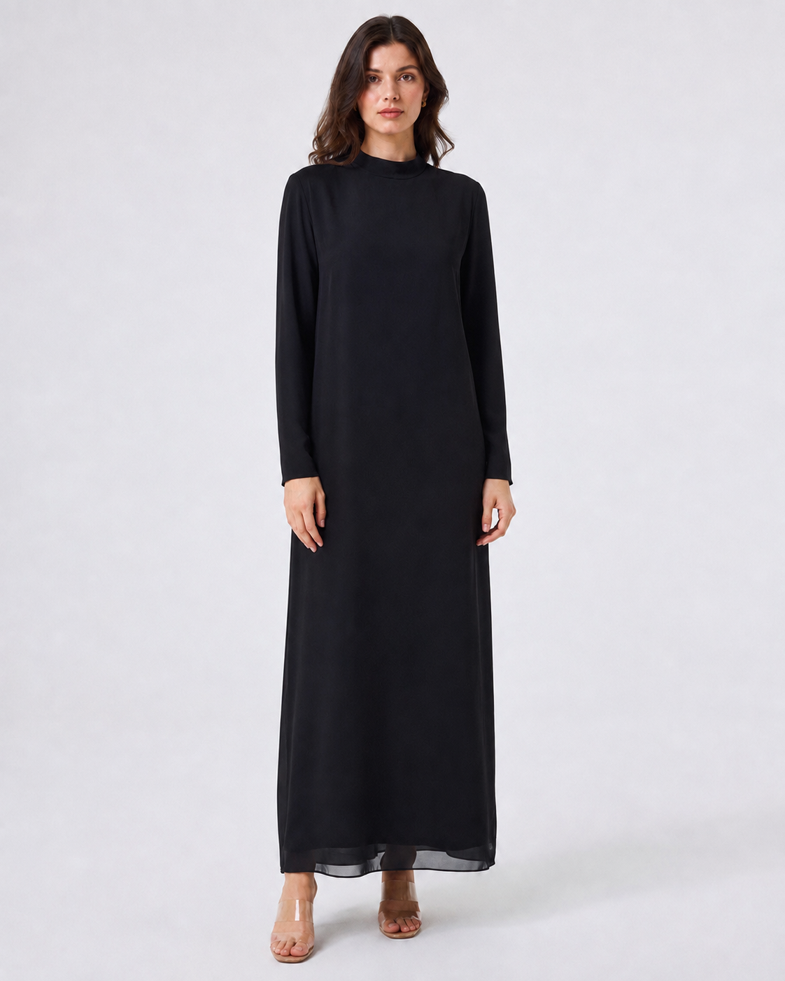 Long Sleeve Chiffon Inner Dress