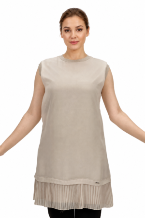 Pleated Hem Inner Tunic