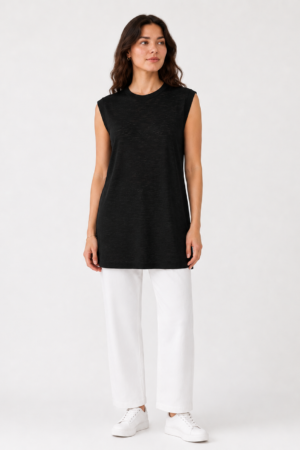 Sleeveless Jersey Inner Tunic
