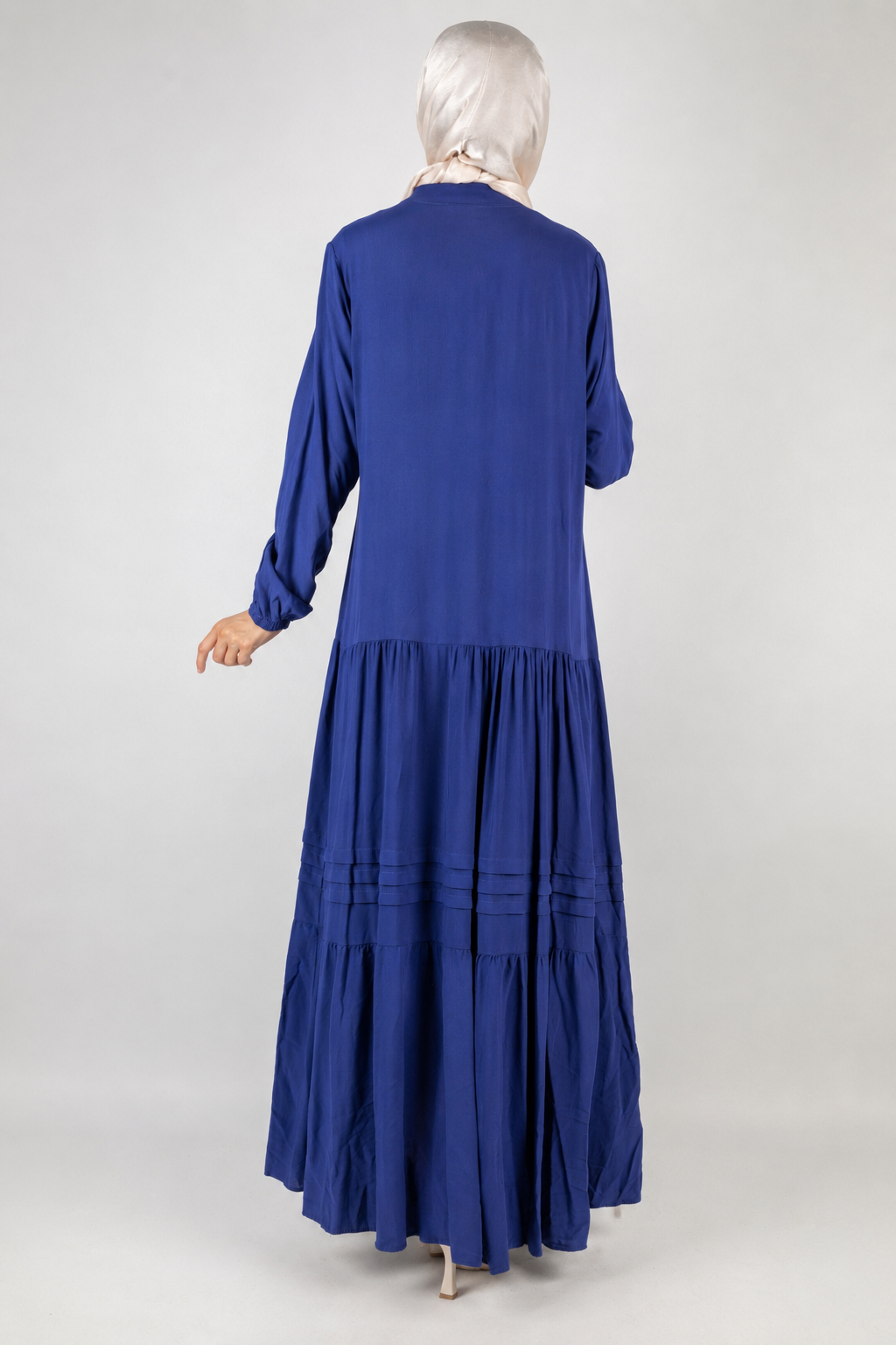 Embroidered Detail Viscose Maxi Dress - Image 9