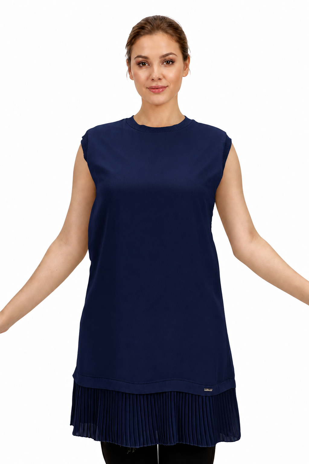 Pleated Hem Inner Tunic - Image 9