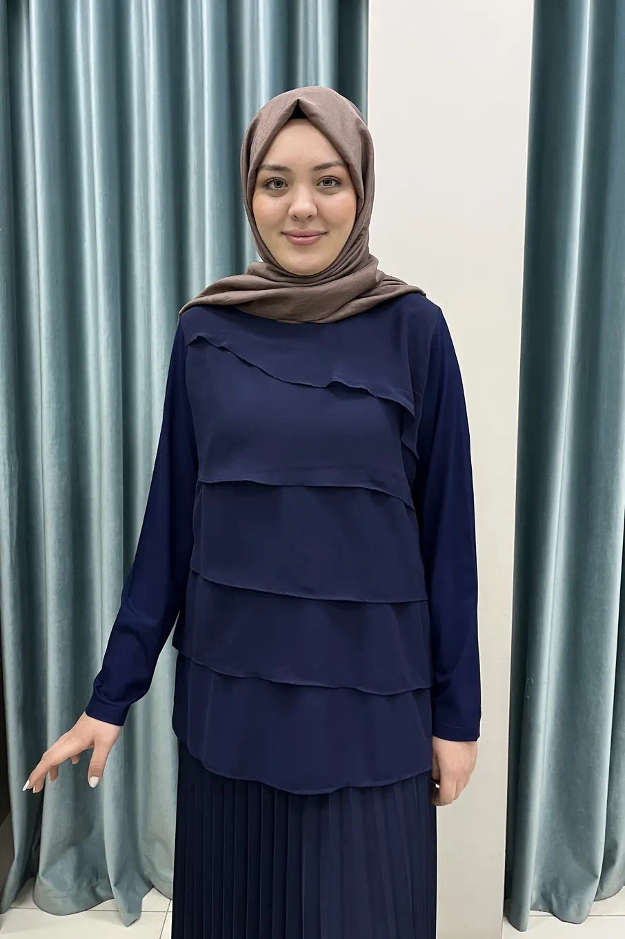 Layered Chiffon Tunic - Image 9