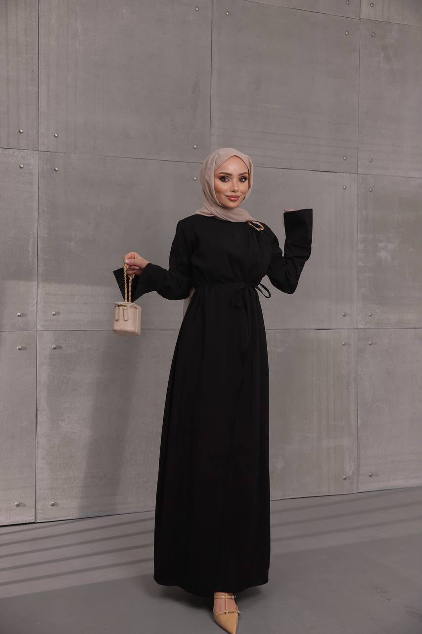 Gold Buckle Modal Maxi Dress