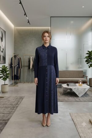 Cupro Silk Buttoned Abaya