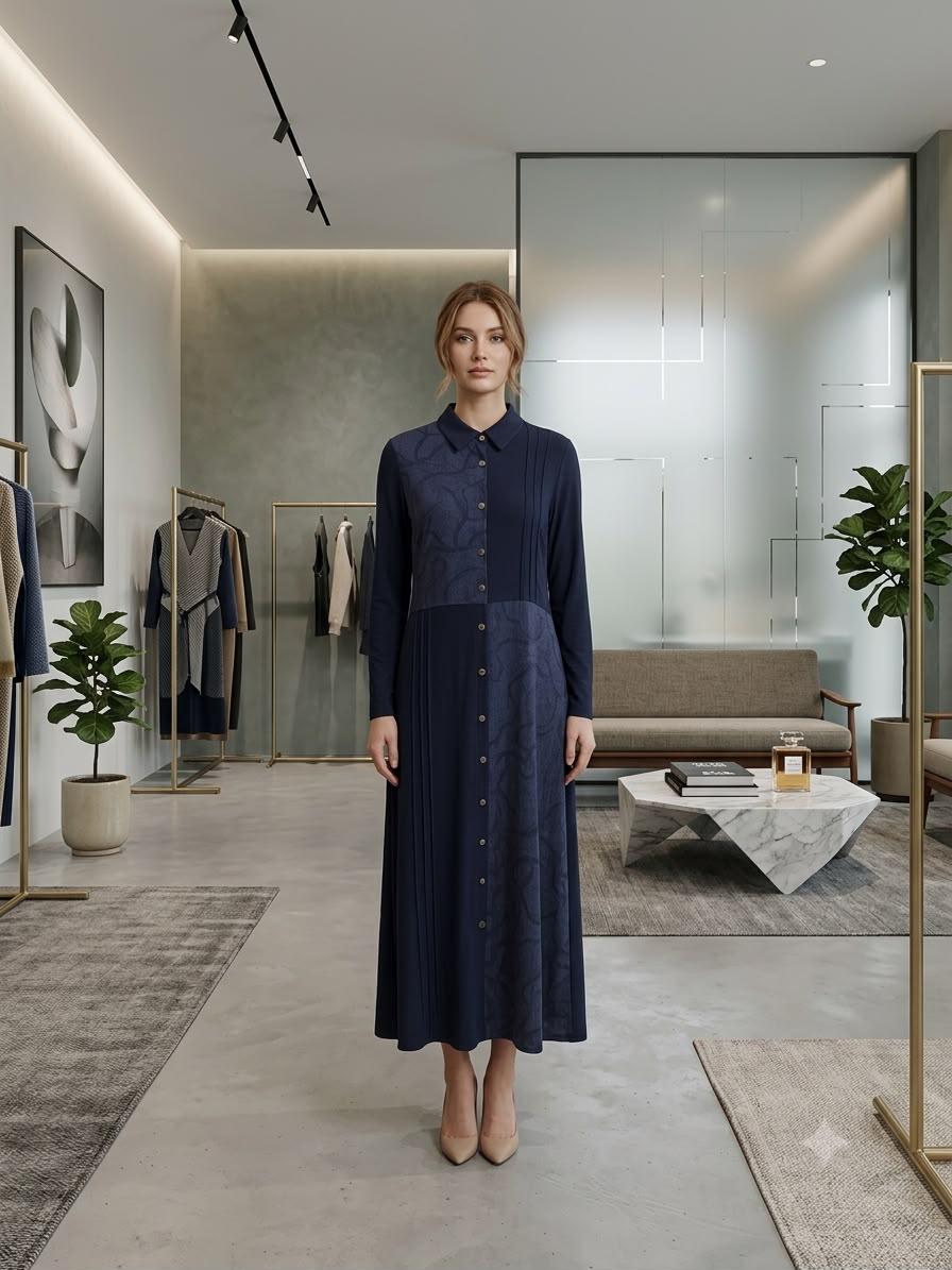 Cupro Silk Buttoned Abaya