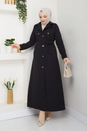 Belted Long Trench Coat