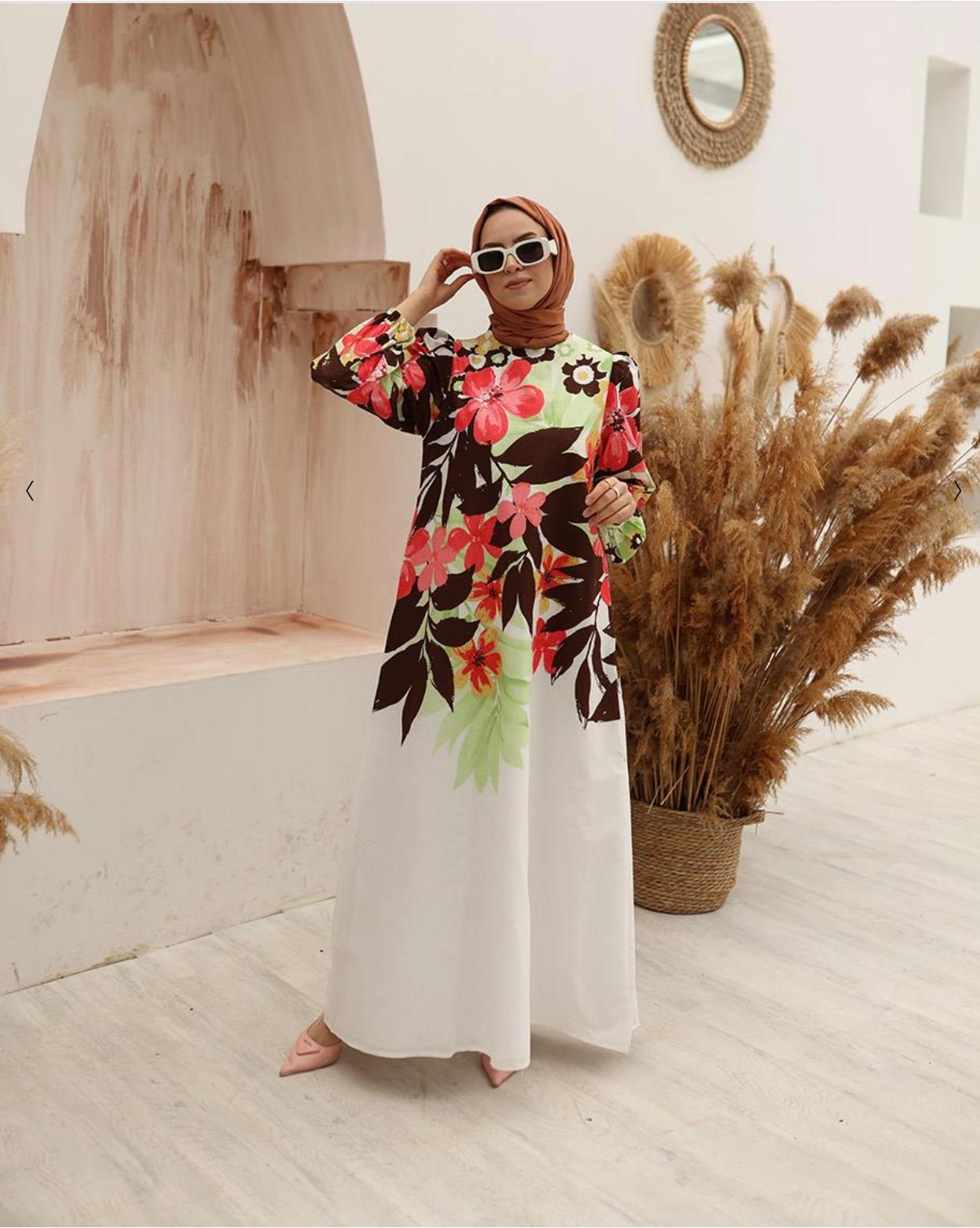 Floral Cotton Maxi Dress