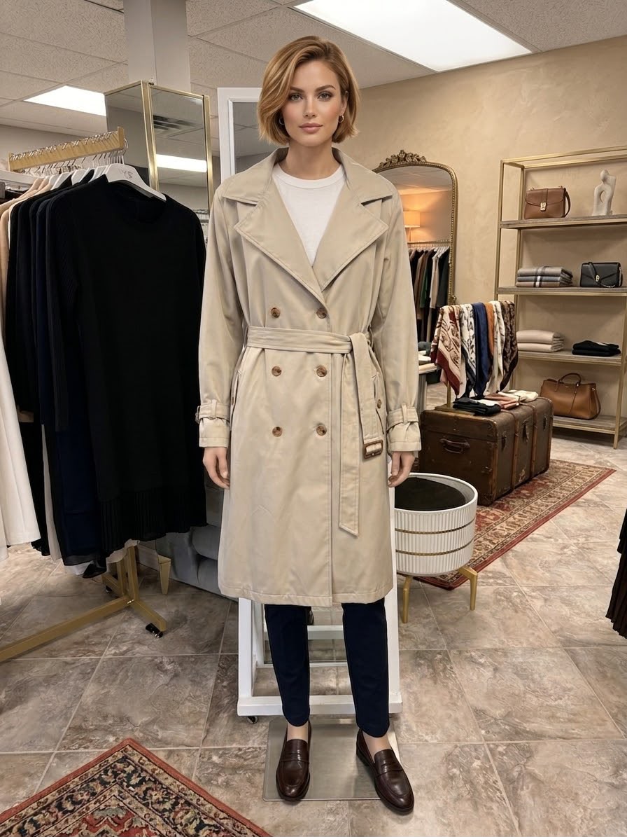 Classic Belted Trench Coat