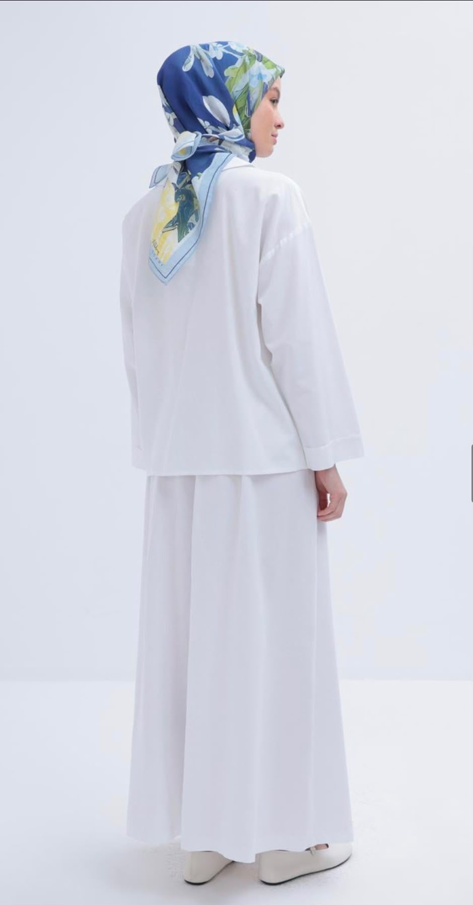 Linen Blend Shirt & Skirt Set - Image 3