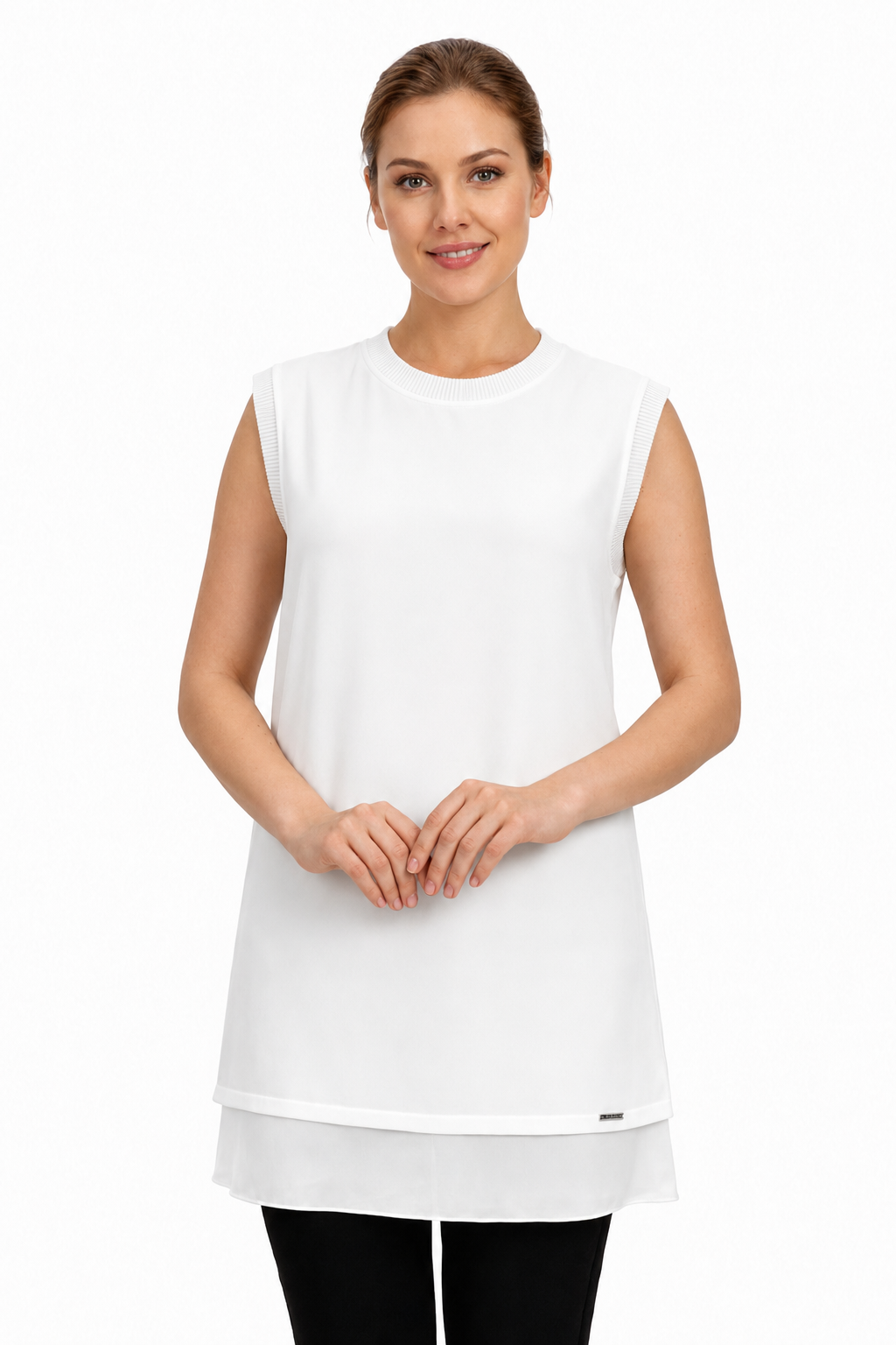 Chiffon Front Inner Tunic - Image 7