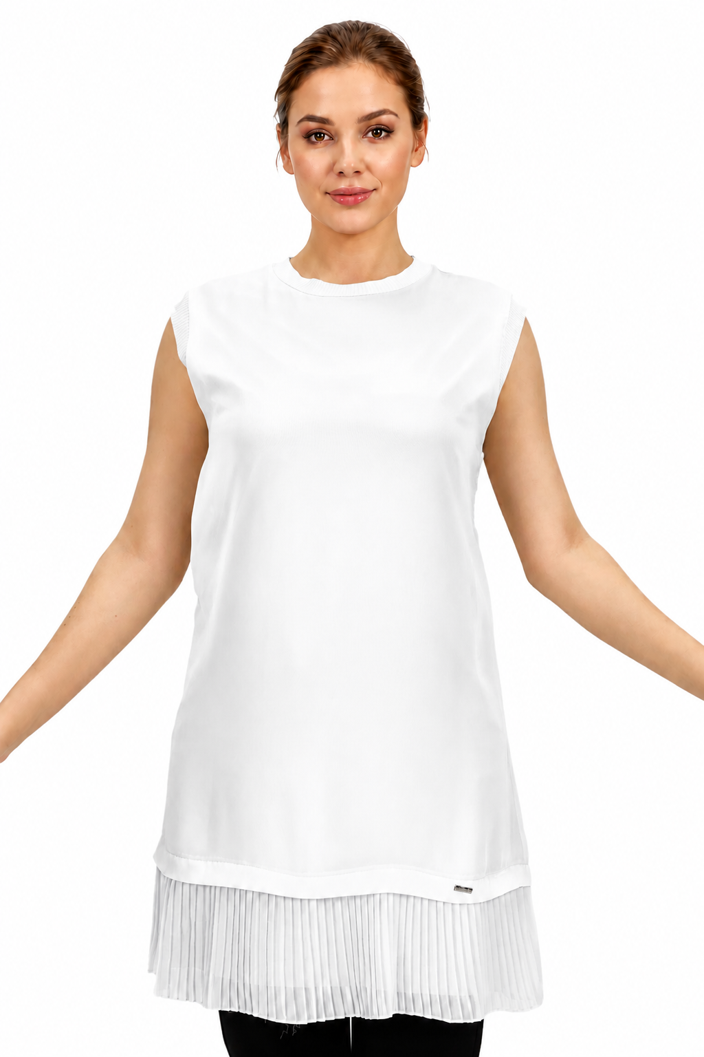 Pleated Hem Inner Tunic - Image 7