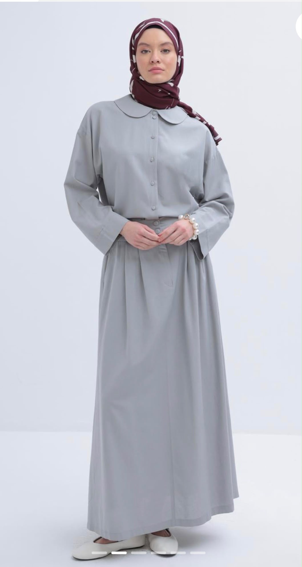 Linen Blend Shirt & Skirt Set - Image 6