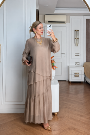 Silk Skirt Set