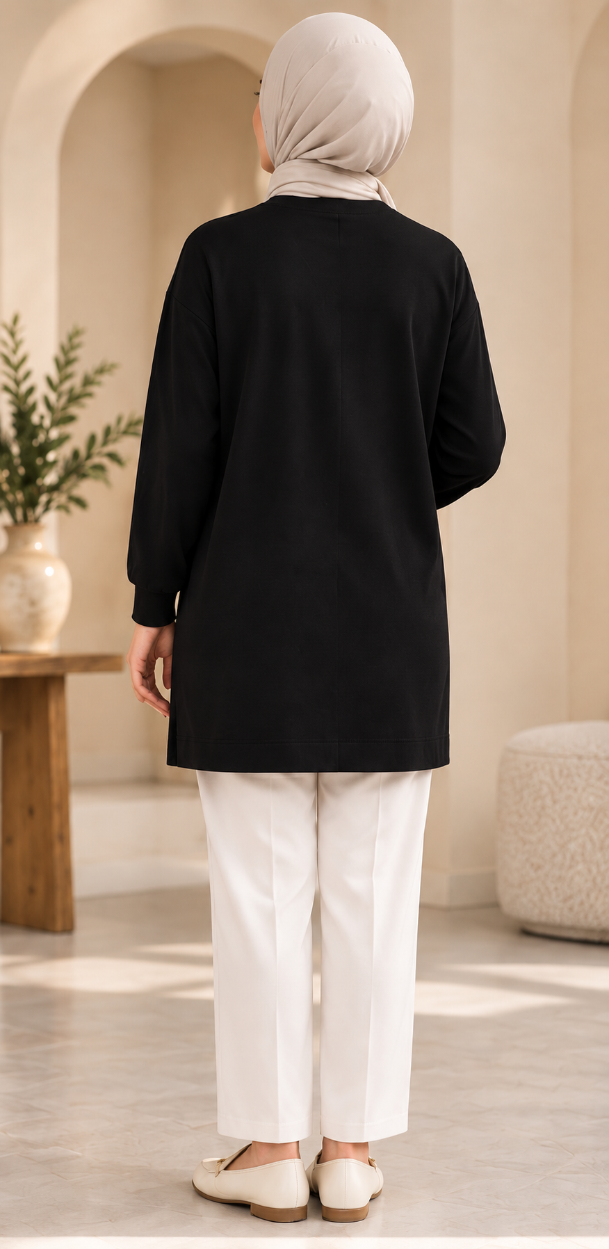 Crystal Leaf Brooch Tunic - Image 12