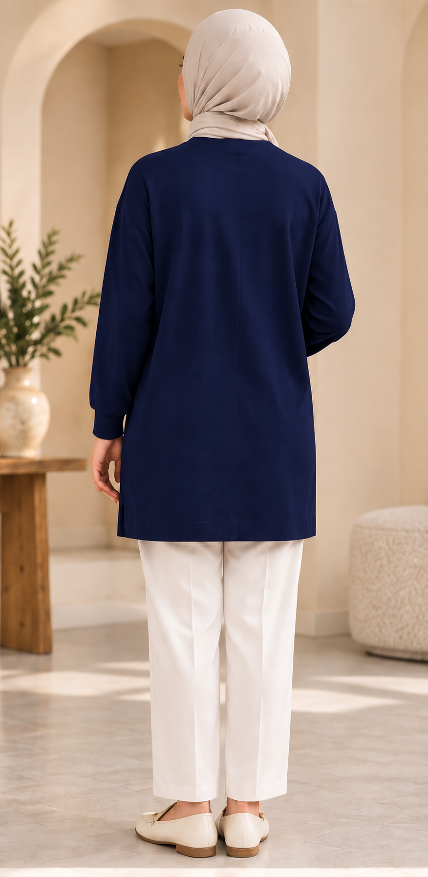 Crystal Leaf Brooch Tunic - Image 6