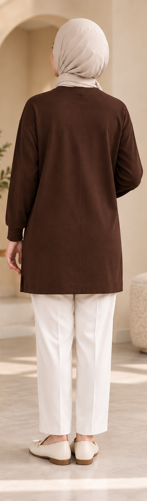 Crystal Leaf Brooch Tunic - Image 9