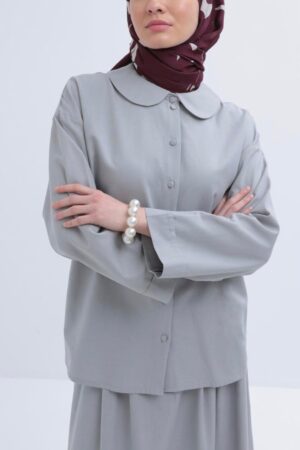 Linen Peter Pan Collar Shirt